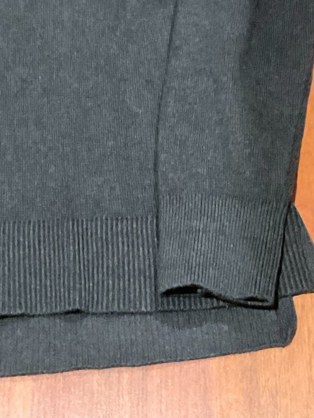 L.L. Bean "Wicked Soft" Cotton/Cashmere Crewneck Sweater- XL - Charcoal - Picture 2 of 3
